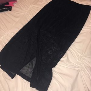 MESH BLACK CLUB SKIRT